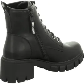 Dockers by Gerli Schnürstiefelette Warmfutter für Damen, schwarz, Größe 37 EU