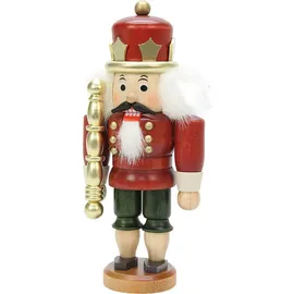 Christian Ulbricht Nussknacker König 17 cm Holz Rot