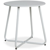 Homestyle4u Beistelltisch Rund in Grau 45 cm Ø Gr.: onesize