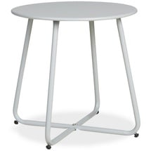 Homestyle4u Beistelltisch Rund in Grau 45 cm Ø Gr.: onesize