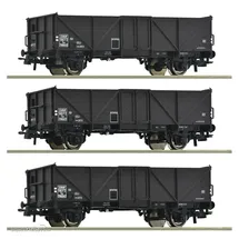 Roco 3-tlg. Set: Offene Güterwagen SNCF 6600141 H0