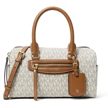Michael Kors Jet Set Travel Umhängetasche Kunstleder Beige/Weiß