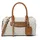 Michael Kors Jet Set Travel Umhängetasche Kunstleder Beige/Weiß