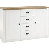 Home Affaire Sideboard »Beauvais«, Breite ca. 130 cm, weiß