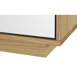 VOSS Kommode V100 Lack Weiß, Braun Weiß / Eiche