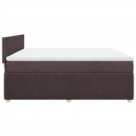 vidaXL Boxspringbett 180 x 200 cm Dunkelbraun