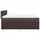 vidaXL Boxspringbett 180 x 200 cm Dunkelbraun
