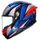 AGV K6 S Slashcut Integralhelm - Schwarz/Silber/Blau/Rot / XXL