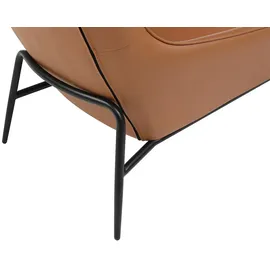 vente-unique Sessel DINNIA Leder 69 x 71 x 70 cm Khaki