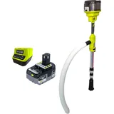 RYOBI RY18STPA-0 Akku Regenfasspumpe 18 V 3360 l/h + 1x Akku 5,0 Ah + Ladegerät