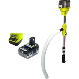 RYOBI RY18STPA-0 Akku Regenfasspumpe 18 V 3360 l/h + 1x Akku 5,0 Ah + Ladegerät