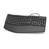 Hama EKC-400 Tastatur mit Handballenauflage schwarz,