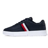 Tommy Hilfiger Sneaker Herren Leder Blau EY85 - Größe: 43