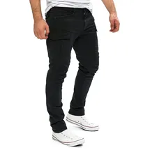 Yazubi Cargohose Schwarz 32