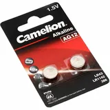 Camelion Alkaline Button celles 1.5V LR43/LR1142/386, 2-pack, "no mercury" (2 Stk., LR43, 108 mAh), Batterien + Akkus