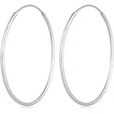 Elli Creolen Basic Klassisch Silber 925
