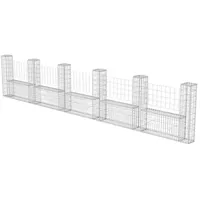 vidaXL Gabionenkorb U-Form 570 × 20 × 100 cm