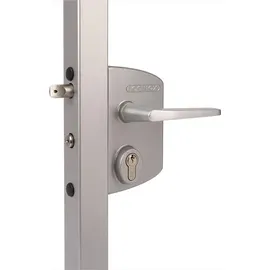 Locinox Industrieschloss Silber 4-Loch Mont.f.60-80mm Profile