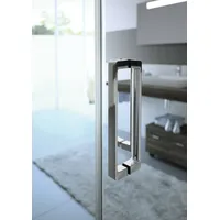 Hüppe Classics 2 EasyEntry Viereck Gleittüreckeinstieg 2-teilig, Breite:90cm, Höhe:200cm, Befestigung links & rechts, C25002087321, Duschkabine: Profilfarbe silber matt Glas ESG klar