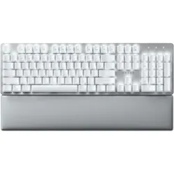 Razer Pro Type Ultra Tastatur - Kabellose mechanische Tastatur für noch mehr Produktivität, deutsches Layout, silber