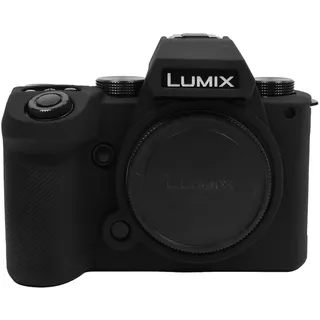 MUZIRI KINOKOO Schutzhülle für Panasonic Lumix DC-S5 II/Lumix DC-S5 II X Kamera, Weiche Silikon Tasche für S5 II/S5 II X rutschfest und Kratzfest, verbesserte Griffigkeit für die Kamera - Schwarz