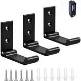 3 Stück Wandhaken Aus Aluminiumlegierung, 90° Faltbare Kleiderhaken, Klapphaken, Faltbare Garderobenhaken, Schraube Für Büro, Küche, Schlafzimmer (schwarz)