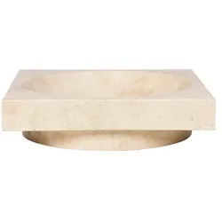 ferm LIVING - Hew Low Centrepiece Gericht Travertine