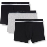 SCHIESSER 95/5 Shorts Organic Webgummibund grey/black XXL 3er Pack