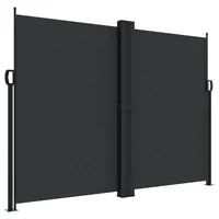 vidaXL Seitenmarkise Ausziehbar 180 x 600 cm Schwarz