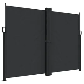 vidaXL Seitenmarkise Ausziehbar 180 x 600 cm Schwarz