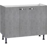 OPTIFIT Spülenschrank »Cara«, Breite 100 cm, grau