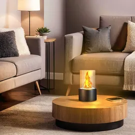 Tectake Tischkamin Damine schwarz