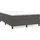 vidaXL Boxspringbett mit Matratze Dunkelgrau 140x200 cm Samt