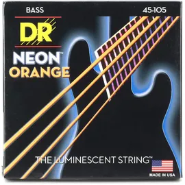 DR Strings Neon Orange NOB-45 .045-.105 - Saiten E-Bass