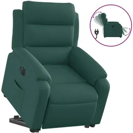 vidaXL Relaxsessel 148 x 79,5 x 0 cm Dunkelgrün elektrisch mit Aufstehhilfe