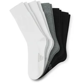 SCHIESSER Socken Bluebird 5er Pack Schwarz/Grau/Weiß 43-46