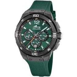 Lotus 18975/2 Herren-Armbanduhr Chronograph Grün/Schwarz