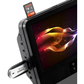 Lenco MES-415 - 9 Zoll) Tragbarer DVD-Player mit Doppel-Bildschirm - USB/SD - Schwarz