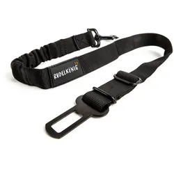 Rudelkönig Hundegurt in schwarz Sicherheitsgurt Autogurt Hund Anschnallgurt elastisch verstellbar robust Auto