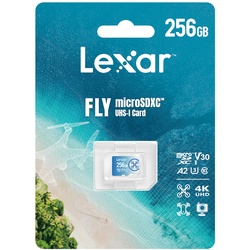 LEXAR Micro SDXC-Card 256GB FLY UHS-I (U3) Class 10