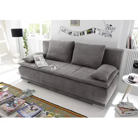 ed exciting design Schlafsofa 3-Sitzer Polyester Braun