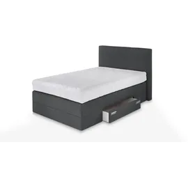 Westfalia Schlafkomfort Boxspringbett 120 x 200 cm H2 Grau