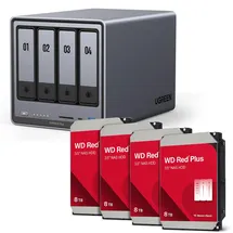UGREEN NASync DXP4800 Plus Western Digital Festplatte (4 x 8 TB)