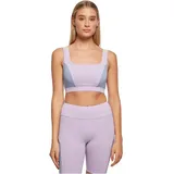 URBAN CLASSICS Color Block Sport-bh Lilac / Viola Blue / Soft Sea Graass S