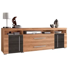 OTTO home TV-Lowboard 182 cm satin nussbaumfarben/darkwood