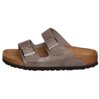 Birkenstock Leder-Pantoletten "Arizona" in Taupe - 38