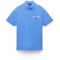 Napapijri Slim Fit Poloshirt mit Label-Print Modell 'AYLMER', Royal,