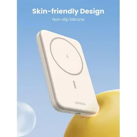 UGREEN Kabellos, Magnetisch Powerbank 5000 mAh - Beige