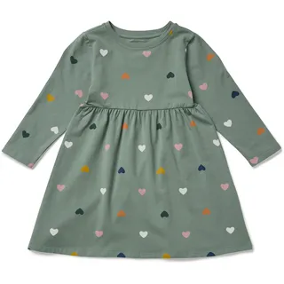 Tchibo - Kinder-Jerseykleid - Mädchen - Gr. 98/104 - grün