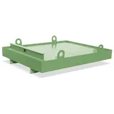 Bauer® Auffangwanne für Container, HxBxT 560 x 2.300 x 2.030 mm, Auffangvolumen 880 l, resedagrün